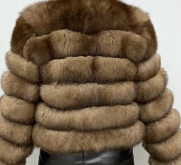 100% Natural Fur Jacket Real Fur Coat Winter Jacket Women Natural Fox Fur Luxury Fashion 50cm Short Jacket Wholesale Hot 2022