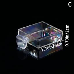 Aquarium Feeder Acrylic Transparent Fish Round Square Dishes Shrimp Food Box Fish And Shrimp Feeding Accessories