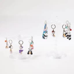 Keychain Hanger Pendants Display Rack Storage Rack Rotatable Rack Hair Ring Rope Desktop Finishing Holder For Earrings Watch