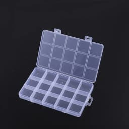 28 Grid Rectangle Plastic Jewelry Box Compartment Storage Box Case Jewelry Earring Bead Craft Display Container Organizer
