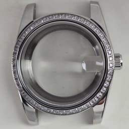 36mm/39mm Rose Gold Case Diamonds Bezel Sapphire Mod Parts NH34 NH35 NH36 NH38 NH39 NH70 NH72 ETA2824 PT5000 Movement