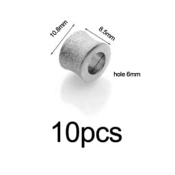 4-10pcs Stainless Steel Big Hole Beads Loose Spacer Beads For Diy Bracelets Jewelry Making Paracord Knife Lanyard Accessories