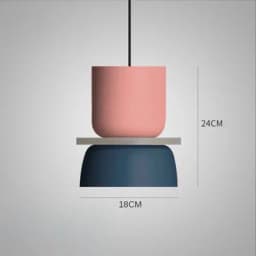 Modern Macaron Led Pendant Lamp Colorful Hanging Suspension Study Dining room Bedside Bedroom Chandelier Lighting lamp shades