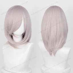 Anime 40cm Medium Basic Synthetic Bang Blond Cosplay Wig Black White Red Pink Green Brown Gold Blue Women Heat Resistant Hair