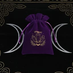 1Pcs 13x18cm Tarot Storage Velvet Bag Drawstring Pocket Board Game Card Embroidery Package Witchcraft Supplies for Altar Tarot