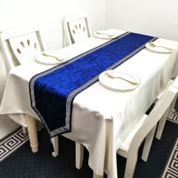 New Chinese Simple Tablecloth Modern Table Black Flag Runner European Velvet Bed Runner Pure Color Table Cloth