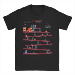 2026 Summer New Style Fun "Gorilla Khan" Video Game High-Quality Comfortable Men's Printed Round-neck T-Shirt
