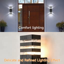 Body Motion Sensor Wall Light Waterproof Sconce Up Down Glowing Lamps Outdoor LED Wall Garden Yard Induction Corridor Wall Lamp