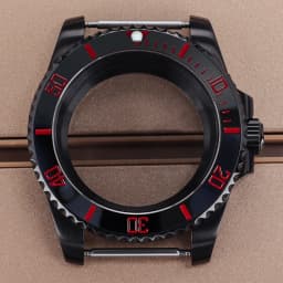 PVD Black NH35 40mm Men's Watch Case Sapphire For SUB Seiko NH35 NH36 NH38 NH34 Miyota 8215 ETA 2824 Movement Yacht-Master 20ATM
