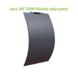 Solar Panels 100W 200W 300W 400W Solar Panel Kit or 18V Flexible Mono Photovoltaic Solar Plate Power 12V 24V Camping Car