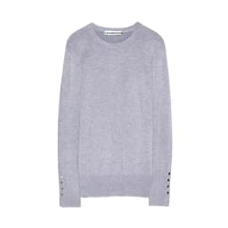 KEYANKETIAN Women's O-Necked Long Sleeves With Buttons Pullover Sweater Female Casual Solid High-Stretch Shirts Chic Ladies Top