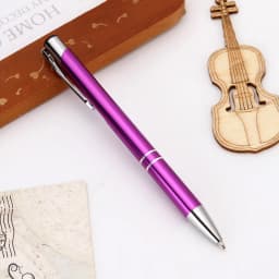 50Pcs/Lot Ballpoint Pen Black Blue Ink School Office Student Pen Free Customized Logo Name Text