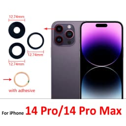 Good Back Rear Camera Glass Lens For iPhone 11 12 13 14 15 16 17 Pro Max Plus Mini Air With Adhesive