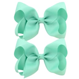 2PCS/Lot 4Inches Solid Colors Hair Bows With Hair Clips For Girls Gift Boutique Ribbon Bows DIY Hair Decor Kids Hair Accessories