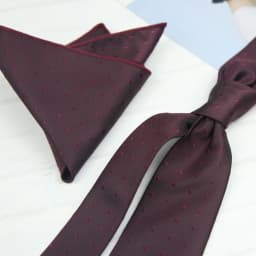 2pcs Neck Ties Set New Arrival Wine Red Striped Neckties Formal Business Khaki Dots Floral Pocket Square Wedding Shirt Cravat