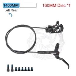 MEROCA M4 4 Piston Brakes Dual-Piston Braking Hydraulic Brakes MTB 22.2MM Diameter Tube Length 800/1400MM Bike Accessories