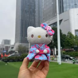 *New Cartoon Keychain Plush Stuffed Soft Doll Keychain Cartoon Plushies Bag Pendant Accessories Girls Gift Toys