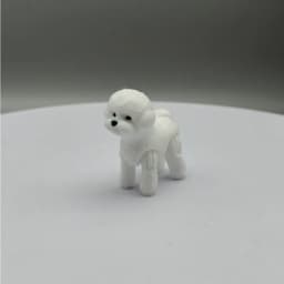 3D Printed Poodle Statue, Plastic Dog Decoration for Events, Holiday Home Kitchen Decoration, Christmas and Halloween