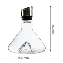1500ml Crystal Glass Wine Decanter With Built-in-Dispenser Handheld Wine Aerator Bottle For White And Red Wine