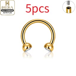 1/5PC G23 Titanium Nose Rings Piercings Lip Eyebrow Ear Septum Helix Cartilage Septum Body Jewelry Piercing Labret Nariz C Rod