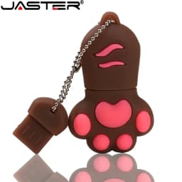 JASTER USB Flash Drive Cartoon 64 Gb Bruin Roze Zwart Blauw Kleur Kat Klauw Usb Flash Drive Usb 2.0 4Gb 8gb 16 Gb 32 Gb Pendriv