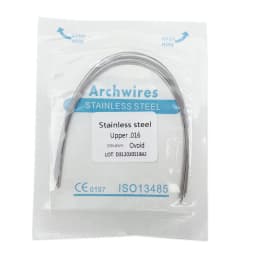 10pcs/pack Dental Orthodontic Stainless Steel Round/Rectangular Wire Ovoid Form Dentist Material Dental Arch Wire