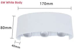 LED Wall Lamp Waterproof IP65 Aluminium Interior Wall Light For Bedroom Living Room Corridor Indoor Outdoor Lighting