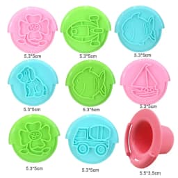 Plasticine Model Playdough Tools Set for Kids 3D Syringe Roller Impression Moulds Play Dough Tools Kit Clay Craft Toys Gift
