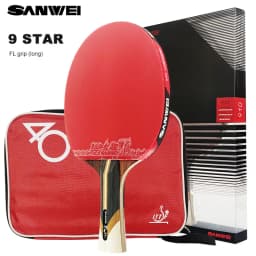 SANWEI Taiji 7 8 9 Star Table Tennis Racket Professional Wood Carbon Offensive Ping Pong Racket Sticky Rubber Quick Attack