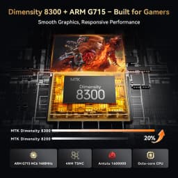 Headwolf TiTan1 4G LTE Tablet 8.8 Inch Dual SIM 12G+256GB 7200mAh Android 15 Gaming Tablet MTK Dimensity 8300