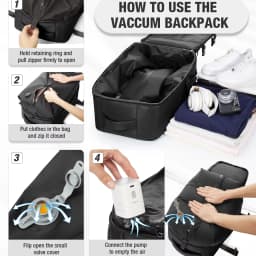 Ryanair 40x30x20 Cabin Backpack, Wizzair Easyjet Backpack Vacuum Backpack Hand Luggage Men Laptop Backpack,Vacuum Storage Bag
