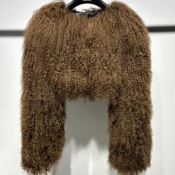 YOLOAgain Plus Size 8XL Women's Real Mongolia Sheep Fur Jacket Cropped Jacket Streetwear