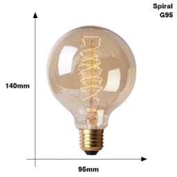 Retro Edison Bulb Lamps E27 220V 40W ST64 G80 G95 G125 Vintage Edison Lamp Incandescent Lamp Filament Light Bulb Home Decor