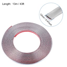 3M/5M Exterior Car Chrome Body Strip Bumper Auto Door Protective Moulding Styling Trim Sticker 6MM 8MM 10MM 12MM 15MM 20MM 30MM