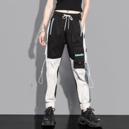 New Big Pockets Cargo Pants Women Ankle-length High Waist Drawstring Loose Streetwear Hip Hop Versatile Joggers Trousers Female