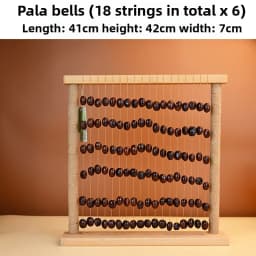 Fruit Shell Rattle Relaxing Sound Bundle Fruit Wind Chime Meditation Row Bell Sound Therapy Musical Instruments Percussion