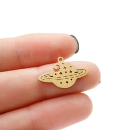 Sun Moon And Star Charm Bracelet Kit Making Supplies Diy Stainless Steel Necklace Pendant Jewelry Creation Trinket Decoration