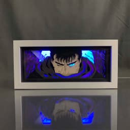 Anime Light Box Berserk Guts For Room Decor Led Night Light Manga Paper Carving Table Desk Lamp Gaming Lighting Gifts For Child