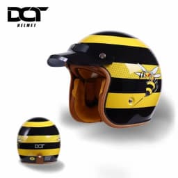 DOT Certification Women and Men Classical Carbon Fiber Motorcycle 3/4 Helmet Adults Moto Electric Scooter Open Face Helmet