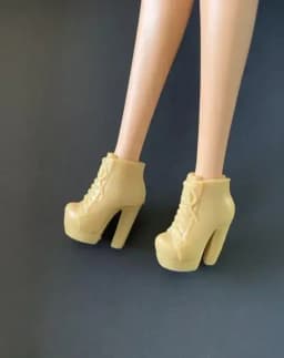 New styles Doll shoes high heel boots flat shoes toy blue yellow red purple for your BB 1/6 dolls A199a