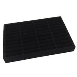 Stylish Velvet Bangle Tray With 40 Slot Inserts Display Stand for WatchBracelet Holder Case Jewelry Display Storage Rack