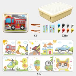Kid Mushroom Nail Puzzle Creative Activity Toy Montessori Concentration Trainting Fine Motor Skills Development Intelligent Game