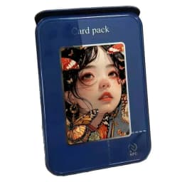 NFC Enabled Smart Magnetic Card Bag For iPhone 16 15 14 13 Pro Max Black Mythical Wukong E Ink 4-color Screen DIY Picture Funda