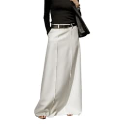 UOOZEE Office Lady Formal Solid Color H-line Skirts 2026 New Spring Summer High Waist Casual Elegant Long Skirt For Women