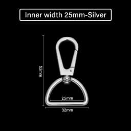 CRAZYSMITH Metal Bag Strap Spring Clip Buckles Lobster Clasp Carabiner Snap Hook DIY KeyChain Handbags Hardware Bag Accessories