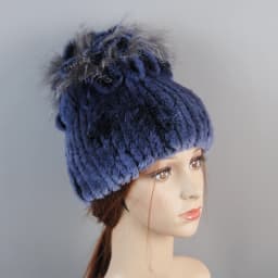 Real Rex Rabbit Fur Hat And Scarf Set Women Winter Knitted Beanie Hat Natural Fur Skullies Beanies Woman Hat Female Cap Elastic