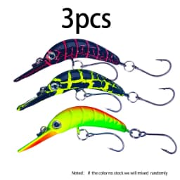 HENGJIA Rice Worm Shaper Trout Minnow Wobbler Fishing Lure 5.2cm 2.6g Crank Artificial Hard Bait Trout Pike Bass Fishing