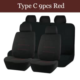 AUTOKING 4pcs/9pcs Universal Polyester Car Seat Cover Set Car Accessories Interior Fit For Most Car, Truck, SUV, or Van