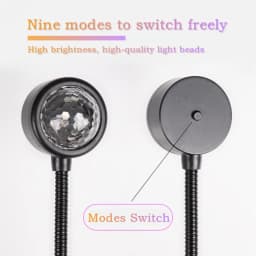 10 Modes Voice Control USB Colorful Projector Lamp Home Decor Night Light DC 5V Portable Atmosphere Light Photography Neon Light