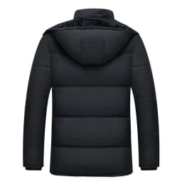 Men Loose Oversized Warm Cotton Parkas Men Thick Fleece Lined Winter Outer Jackets Men Warm Daily Coldproof Tops Elderly Males